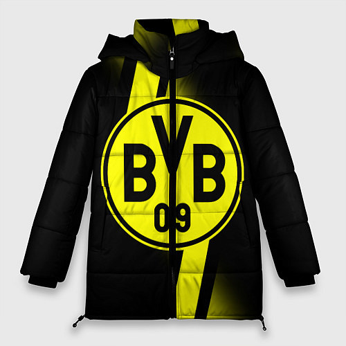 Женская зимняя куртка FC Borussia Dortmund: Storm / 3D-Черный – фото 1