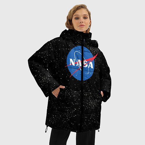 Женская зимняя куртка NASA: Endless Space / 3D-Светло-серый – фото 3