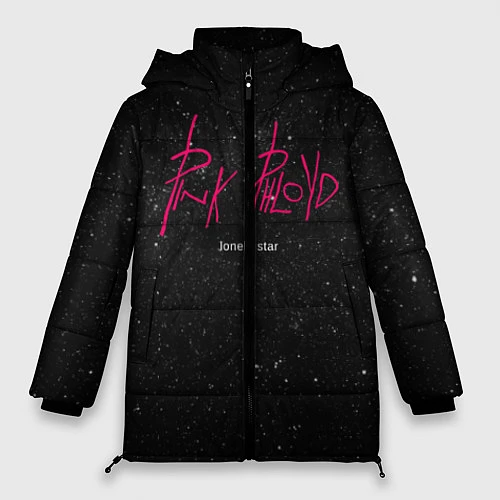 Женская зимняя куртка Pink Phloyd: Lonely star / 3D-Черный – фото 1