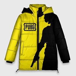 Куртка зимняя женская PUBG: Yellow Shadow, цвет: 3D-светло-серый
