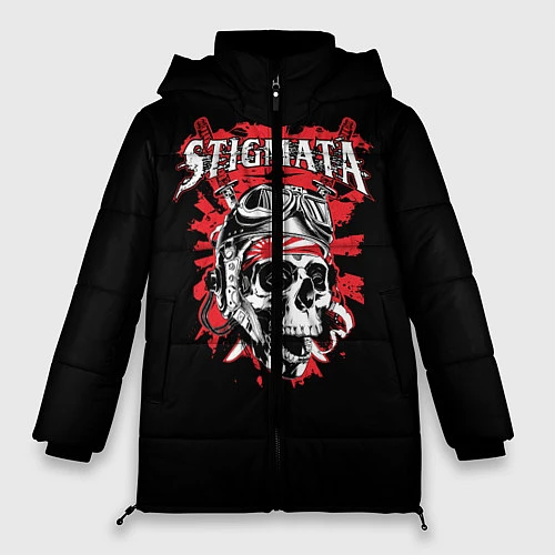 Женская зимняя куртка Stigmata Skull / 3D-Черный – фото 1