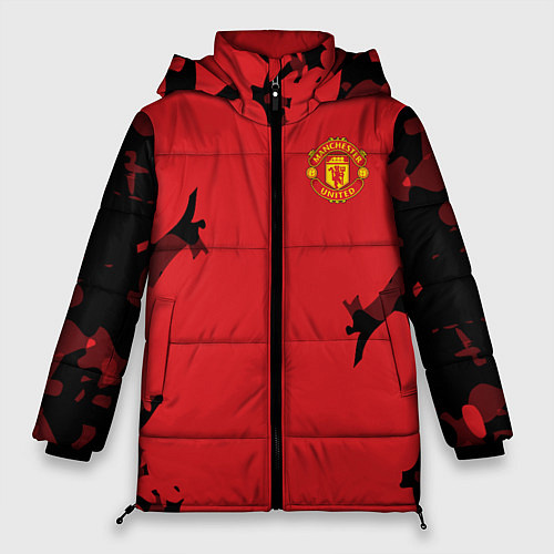 Женская зимняя куртка FC Manchester United: Red Original / 3D-Светло-серый – фото 1