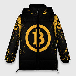 Куртка зимняя женская Bitcoin Master, цвет: 3D-черный
