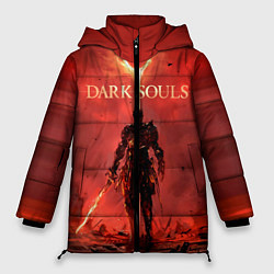 Куртка зимняя женская Dark Souls: Red Sunrise, цвет: 3D-светло-серый