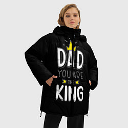 Куртка зимняя женская Dad you are the King, цвет: 3D-черный — фото 2