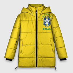 Куртка зимняя женская Сборная Бразилии, цвет: 3D-черный
