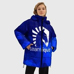 Куртка зимняя женская Team Liquid: Polygons, цвет: 3D-черный — фото 2