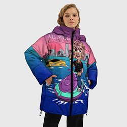 Куртка зимняя женская Lil Pump on the water, цвет: 3D-черный — фото 2