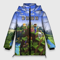 Куртка зимняя женская Minecraft: Даша, цвет: 3D-светло-серый