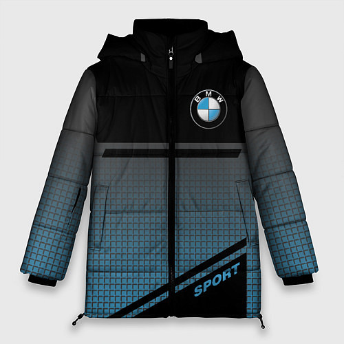 Женская зимняя куртка BMW SPORT / 3D-Черный – фото 1