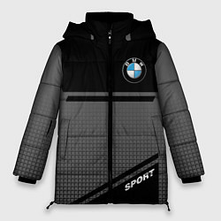 Куртка зимняя женская BMW SPORT БМВ СПОРТ, цвет: 3D-черный
