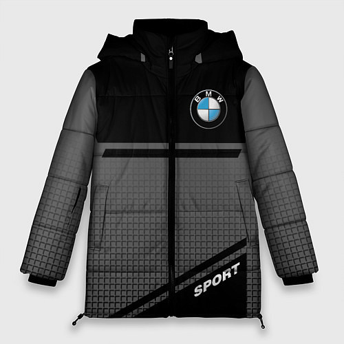 Женская зимняя куртка BMW SPORT БМВ СПОРТ / 3D-Красный – фото 1