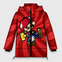Куртка зимняя женская Super Mario: Red Illusion, цвет: 3D-черный