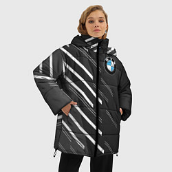 Куртка зимняя женская BMW SPORT, цвет: 3D-красный — фото 2
