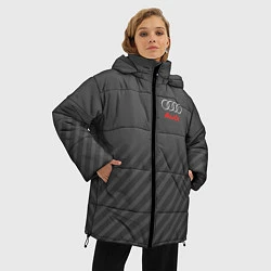 Куртка зимняя женская Audi: Grey Sport Line, цвет: 3D-черный — фото 2