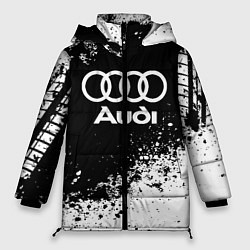 Куртка зимняя женская Audi: Black Spray, цвет: 3D-красный