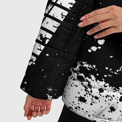 Куртка зимняя женская Honda: Black Spray, цвет: 3D-черный — фото 2
