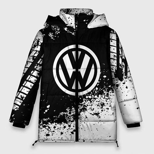 Женская зимняя куртка Volkswagen: Black Spray / 3D-Черный – фото 1