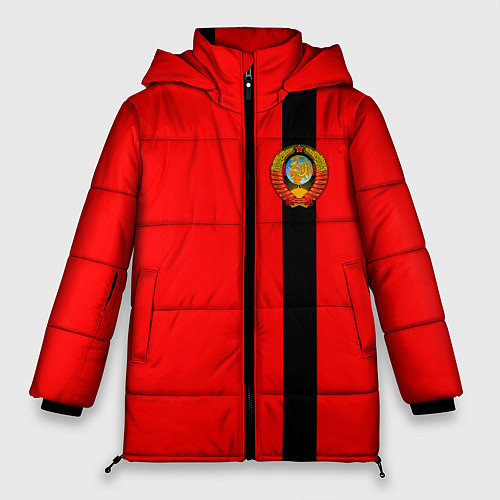 Женская зимняя куртка Советский Союз / 3D-Черный – фото 1