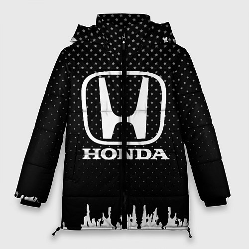 Женская зимняя куртка Honda: Black Side / 3D-Черный – фото 1