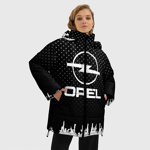 Женская зимняя куртка Opel: Black Side / 3D-Светло-серый – фото 3