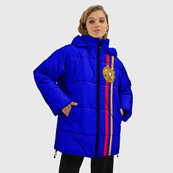 Куртка зимняя женская Армения, цвет: 3D-светло-серый — фото 2