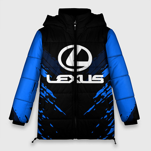 Женская зимняя куртка Lexus: Blue Anger / 3D-Черный – фото 1