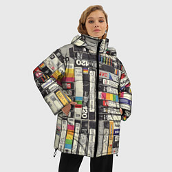 Куртка зимняя женская VHS-кассеты, цвет: 3D-черный — фото 2