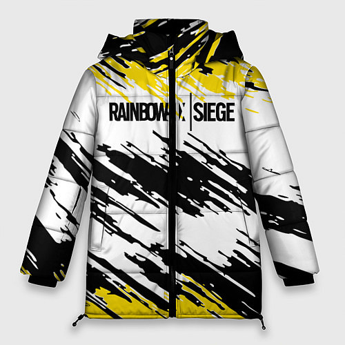 Женская зимняя куртка Rainbow Six Siege: Yellow / 3D-Светло-серый – фото 1
