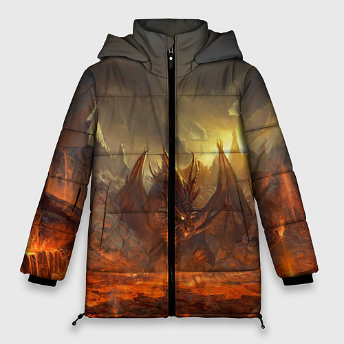 Женская зимняя куртка Linage II: Fire Dragon / 3D-Черный – фото 1