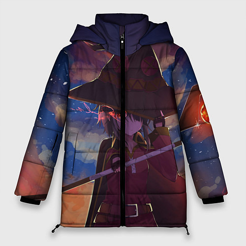 Женская зимняя куртка KonoSuba / 3D-Черный – фото 1
