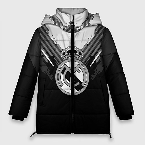 Женская зимняя куртка FC Real Madrid: Black Style / 3D-Красный – фото 1