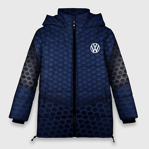 Женская зимняя куртка Volkswagen: Sport Motors / 3D-Черный – фото 1