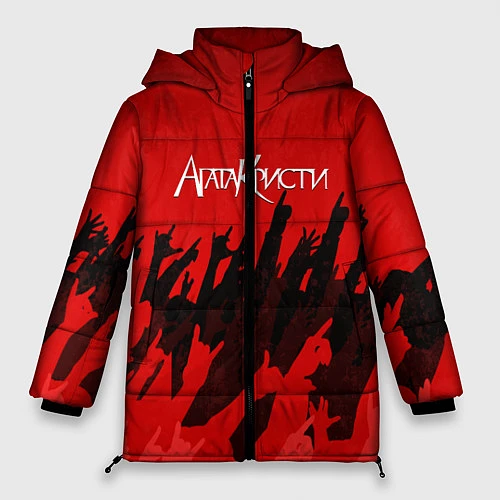 Женская зимняя куртка Агата Кристи: Высший рок / 3D-Черный – фото 1
