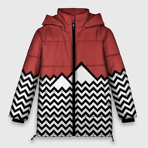 Женская зимняя куртка Горы Твин Пикс / 3D-Светло-серый – фото 1