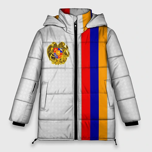 Женская зимняя куртка I Love Armenia / 3D-Светло-серый – фото 1