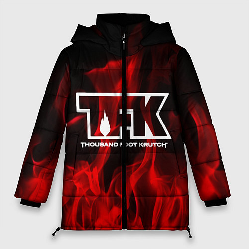 Женская зимняя куртка Thousand Foot Krutch: Red Flame / 3D-Светло-серый – фото 1