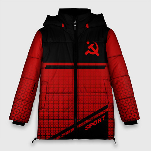 Женская зимняя куртка USSR: Black Sport / 3D-Черный – фото 1