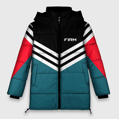 Женская зимняя куртка Firm 90s: Arrows Style / 3D-Черный – фото 1