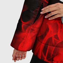 Куртка зимняя женская RHCP: Red Flame, цвет: 3D-черный — фото 2