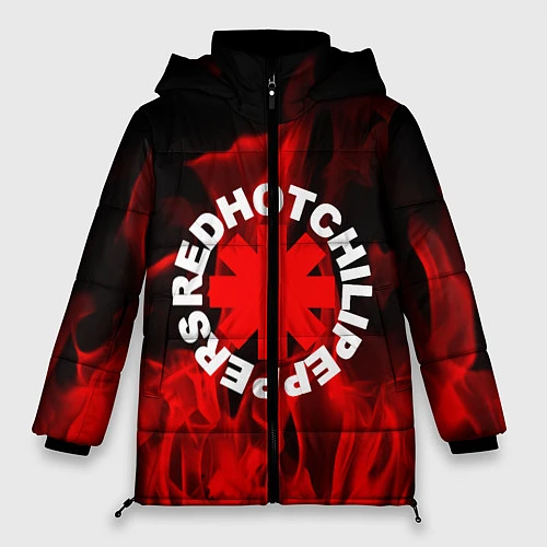 Женская зимняя куртка RHCP: Red Flame / 3D-Черный – фото 1
