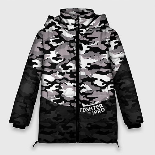 Женская зимняя куртка Fighter PRO / 3D-Черный – фото 1