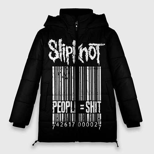 Женская зимняя куртка Slipknot: People Shit / 3D-Черный – фото 1