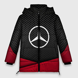 Куртка зимняя женская Mercedes Benz: Grey Carbon, цвет: 3D-светло-серый