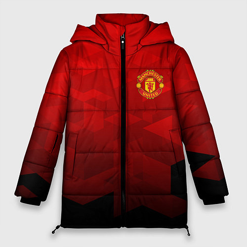 Женская зимняя куртка FC Man UTD: Red Poly / 3D-Черный – фото 1