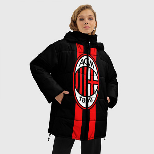 Женская зимняя куртка AC Milan 1899 / 3D-Светло-серый – фото 3