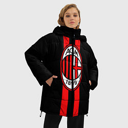 Куртка зимняя женская AC Milan 1899, цвет: 3D-красный — фото 2