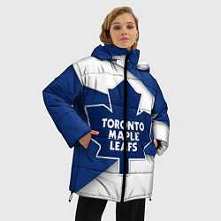 Куртка зимняя женская Toronto Maple Leafs, цвет: 3D-черный — фото 2