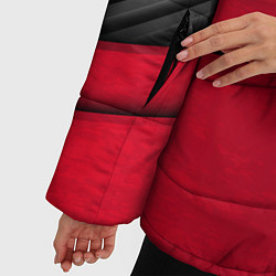 Куртка зимняя женская Mercedes Benz: Red Carbon, цвет: 3D-черный — фото 2