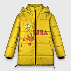 Куртка зимняя женская Lisa Simpson, цвет: 3D-черный